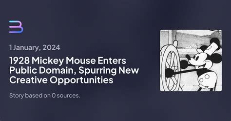 Mickey Mouse Enters Public Domain Spurring New Creative