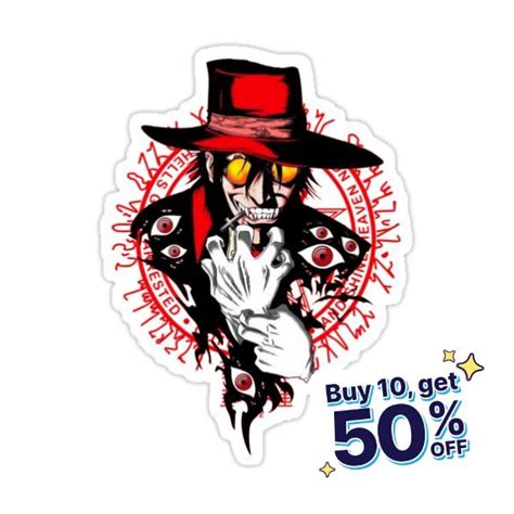 Alucard Hellsing Sticker For Sale By Boutique Shop Hellsing