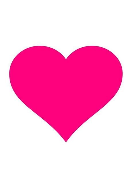 Hot Pink Heart Clip Art