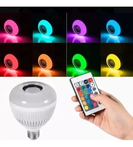 Lampara Led Rgb Control Remoto Parlante Bluetooth Caseros