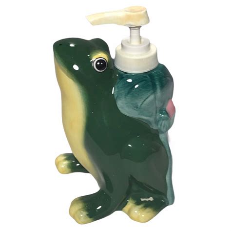 Vintage Ceramic Frog Soap Dispenser Kitsch Lotion Vanity Top | Etsy ...