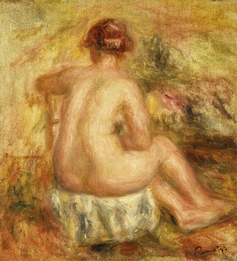 Seated Female Nude View From Behind