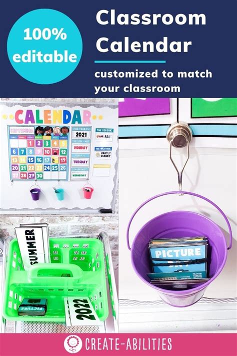 Editable Classroom Calendar | Classroom Decor | | Classroom calendar ...