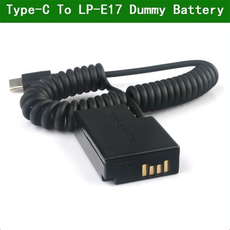 Type C LP E17 LP E17 Dummy Battery ACK E18 DR E18 DC COUPLER For Canon