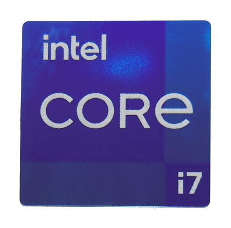 Intel Core I Th Generation Sticker X Mm Rocket Lake Badge For