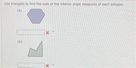 Solved Use Triangles To Find The Sum Of The Interior Angle