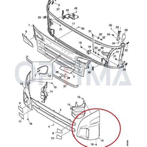 NAROŻNIK OWIEWKA KABINY LEWA NISKA KAB SCANIA P 05