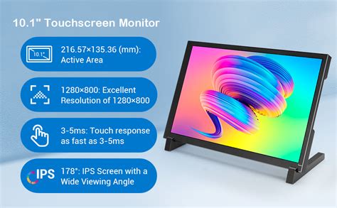 Elecrow 10.1 inch Display IPS 1280x800 Acrylic Case Touch Screen Compatible