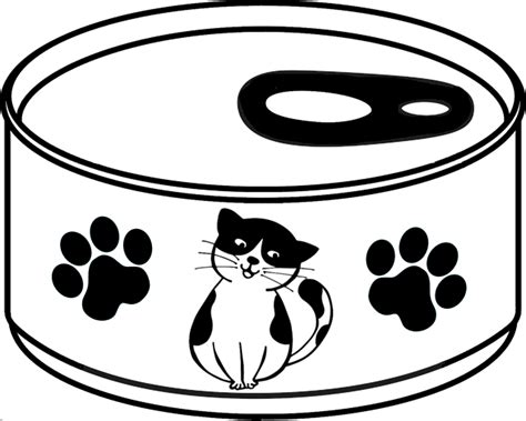 Cat Food Can Drawing Line - Free image on Pixabay