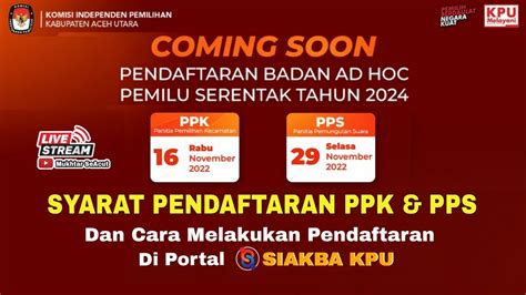 Syarat Pendaftaran Ppk Dan Pps Pemilu 2024 Dan Cara Daftar Di Portal