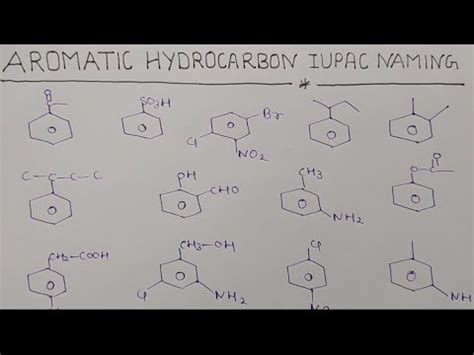 Aromatic Hydrocarbons Iupac Naming Rule With All Variety Problem Youtube