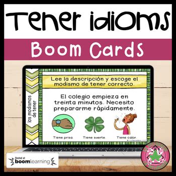 Tener Expressions Digital Task Cards BOOM CARDS Distance Learning