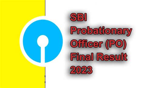 Sbi Po Final Result 2023 Released Sakshi Education