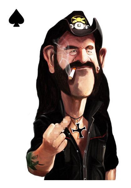 Motorhead Lemmy Kilmister Caricature Wall Art Buy High Quality