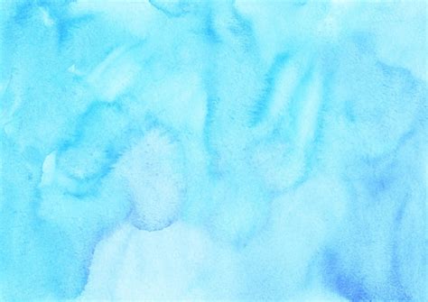 Pintura De Fundo Azul Ciano Claro Em Aquarela Aquarela Brilhante Azul