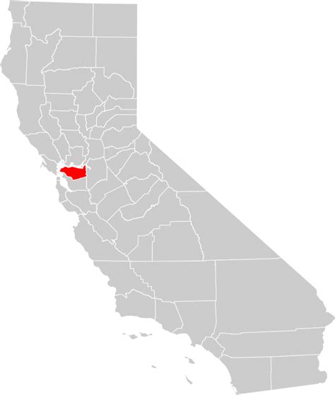 California County Map (Contra Costa County Highlighted) • Mapsof - La ...