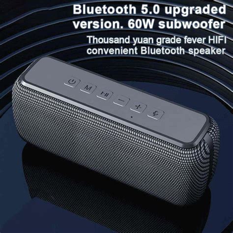 Enceinte Bluetooth 60W Étanche TWS Hifi Autonomie 15H