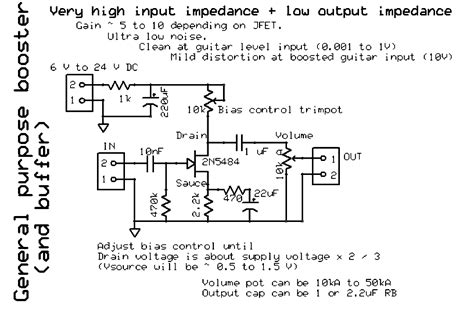 Booster Buffer JFET General Purpose Schematic Postimages