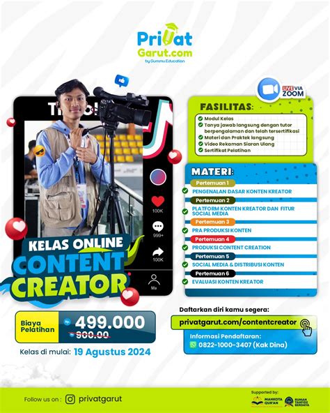 KELAS CONTENT CREATOR ONLINE By Paket Tryout Online