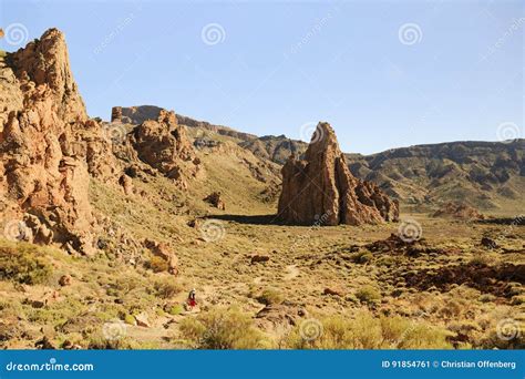 Teide National Park, Tenerife, Canary Islands - Tourist Informational Sign Depicting The Montana ...