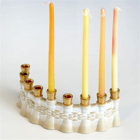 Early Bird Sale - Hanukkah Menorah for Early Adopters - 3D Printed Clay ...