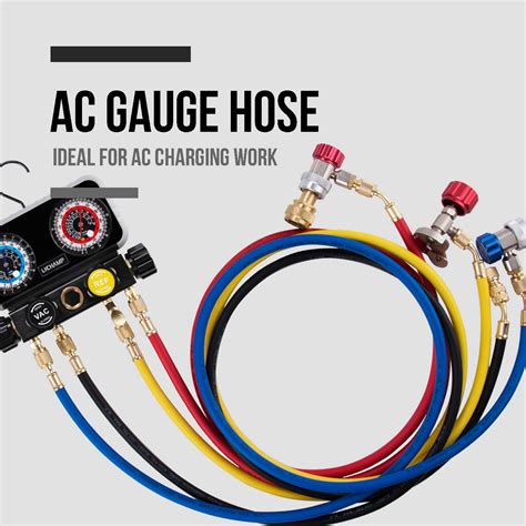 Lichamp Pieces Automotive Ac Manifold Gauge Hose Kit Fits Cars R A