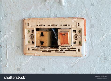 Broken Electric Switches Socket Stock Photo 1103893838 Shutterstock