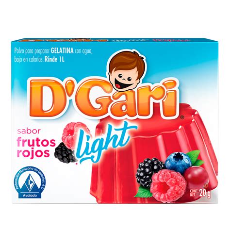 Gelatina De Agua D Gari Light Sabor Frutos Rojos G Justo Mx