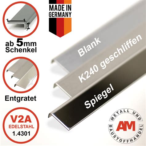 L Profil Winkel Edelstahl Und Aluminium Gekantet Nach