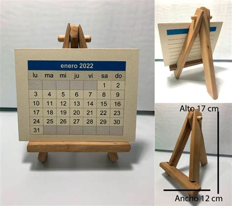 Medidas Calendario Caballete Copias Exactas Copias Ecol Gicas