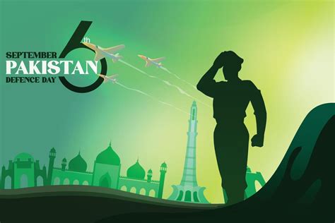 Pakistan Defence Day Youm E Difa 6 September 10840428 Vector Art At