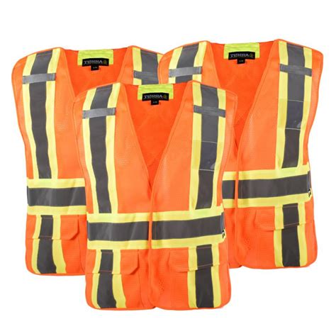 Terra High Visibility Point Tear Away Reflective Safety Vest