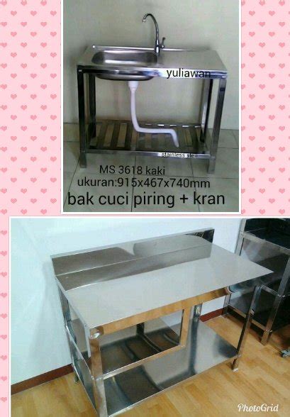 Jual Bak Cuci Piring Dan Meja Dapur Stainless Praktis Dan Ekonomis Di