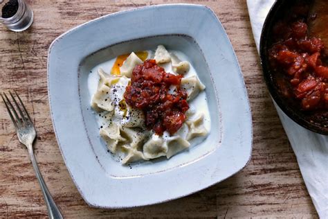 Lamb Manti Turkish Dumplings With Garlicky Yogurt And Browned Butter