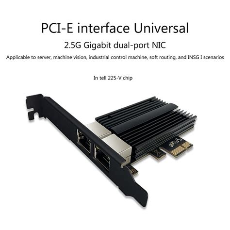 Adaptador De Red Pcie De Doble Puerto G G Mbps Pci Express I V