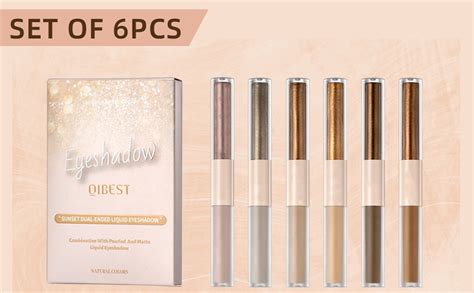 Amazon Melemando Dual Ended Liquid Eyeshadow 6 Color Neutral Naked Glitter And Matte