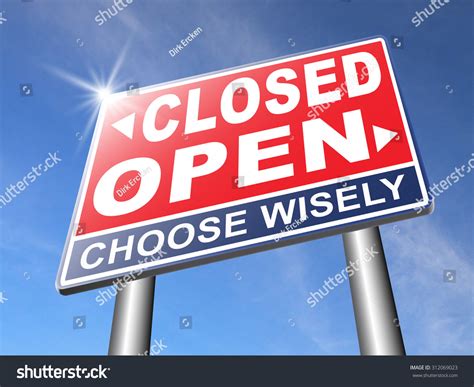 open close opening hours closing time stock illustration