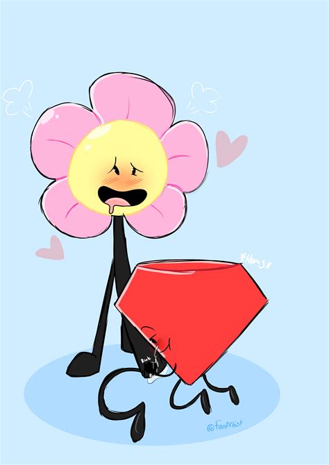 Rule 34 Battle For Dream Island Fanartist Flowby Flower Flower Bfdi Masturbation Object