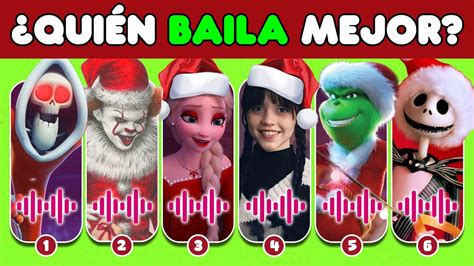 Quien BAILA Mejor Navidad Merlina Pennywise El Grinch Jack