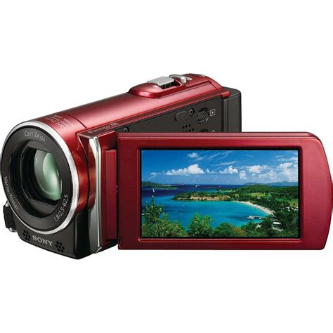 Sony HDR CX110 HD Handycam Camcorder Red HDRCX110 R B H Photo