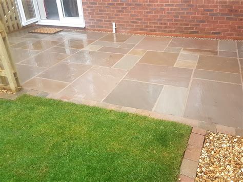 Traditional Autumn Blend Natural Indian Sandstone Patio