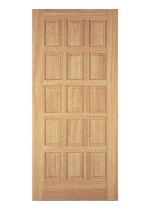 Jeld Wen 15 Panel Exterior Door Slab Unfinished Hemlock Entry Doors