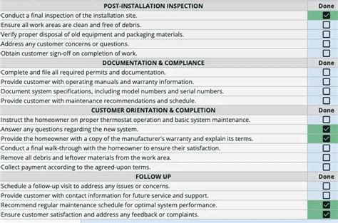 Hvac Changeout Checklist Template Housecall Pro