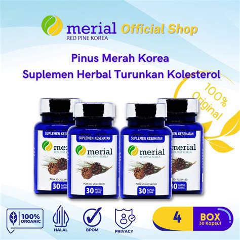 Jual Merial Red Pine Korea Kapsul Hancurkan Plak Kolesterol