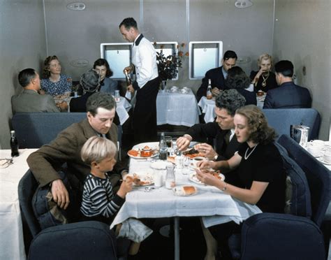 Dining area aboard a Boeing 314 Clipper flying boat, 1930's [1018x800] : r/HistoryPorn