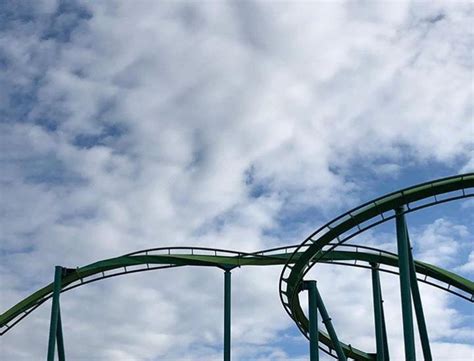 [Raptor] at [Cedar Point] featuring a photogenic sky : r/rollercoasters