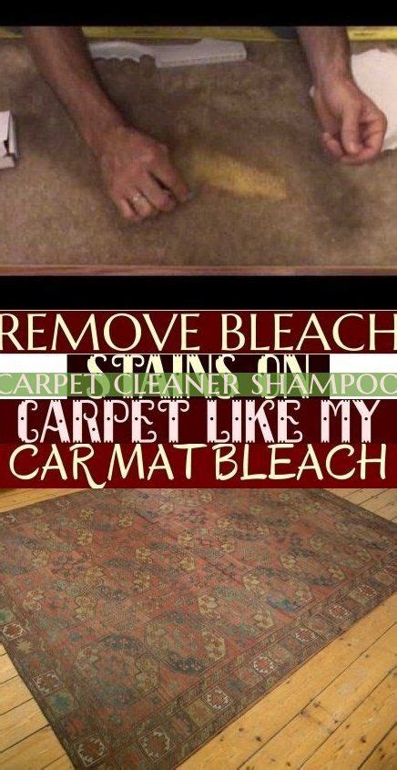 How To Fix Bleach On Carpet