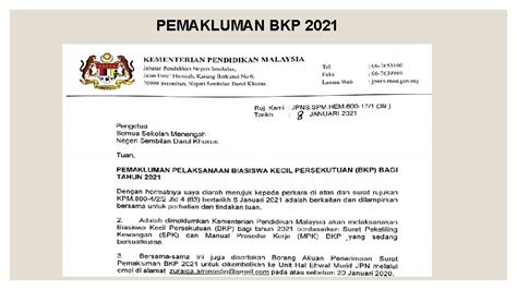 Taklimat Biasiswa 2021 Biasiswa Kecil Persekutuan Bkp Kriteria