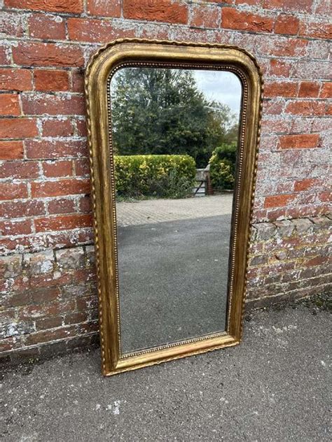 A Wonderful Large Antique French 19th Century Carved Wood Gesso Gilt