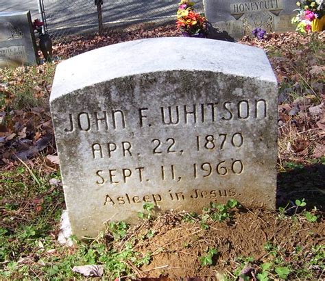 John Franklin Whitson 1870 1960 Find A Grave Memorial